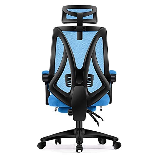 Ergonomischer Home-Office-Stuhl, Schreibtischstuhl mit hoher Rückenlehne, Gaming-Stühle im Racing-Stil mit Lendenwirbelstütze, höhenverstellbare Kopfstütze, atmungsaktives Mesh-Stuhlkissen aus weichem von WADRBSW