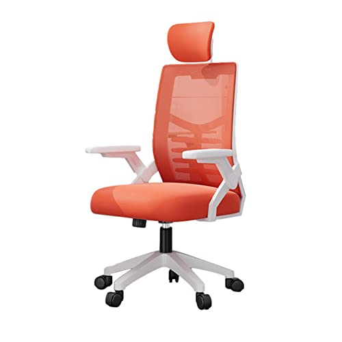 WADRBSW Bürostühle aus Netzstoff mit hoher Rückenlehne, ergonomisch Verstellbarer Netzstuhl mit hoher Rückenlehne, Lordosenstütze/hochklappbaren Armlehnen und Kopfstütze, um 360 ° drehbarer rollender von WADRBSW