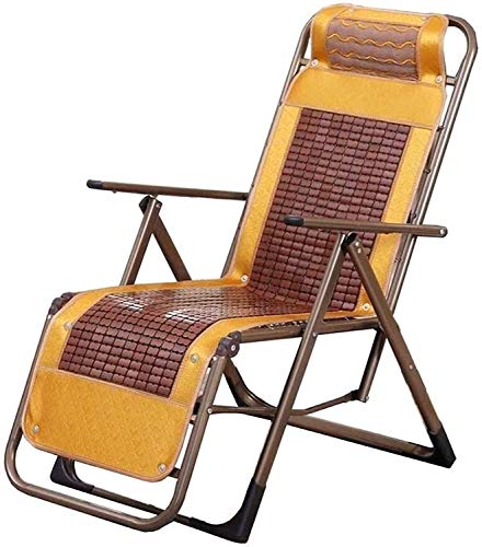 WADRBSW Liegestuhl, tragbarer Liegestuhl, klappbare Rückenlehne, Mittagspause, multifunktionaler Nickerchenstuhl, Strand- und Heimstuhl, einzelner Lazy Chair to Pursue Happiness von WADRBSW