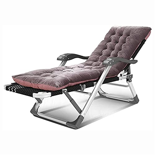 WADRBSW Lounge Chair, Zero Gravity Klappsessel mit verdickten und verbreiterten Aluminiumbeinen, Tragkraft bis zu 300 kg, für Wohnzimmer, Außenterrasse, Camping, Strand (Farbe: I) to Pursue Happiness von WADRBSW
