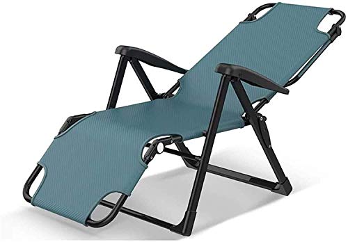 WADRBSW Lounge Chair Recliners, Zero Gravity Multi Functi On Portable Beach Sun Garden Chair IndoorLunch Break Back Lazy Chair, Rückenlehne to Pursue Happiness von WADRBSW