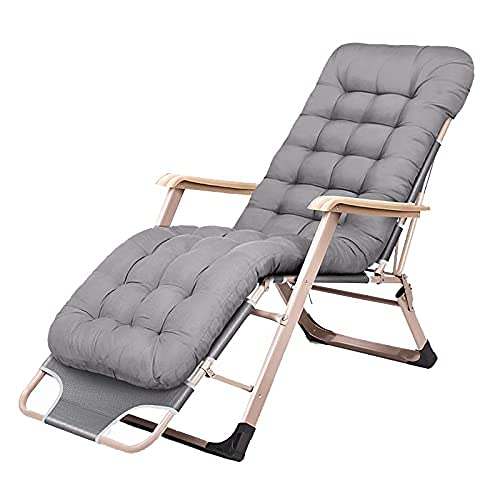 WADRBSW Mit Stahlrohr verdickter Klappstuhl, tragbarer Liegestuhl für den Außenbereich, Stoff to Pursue Happiness von WADRBSW