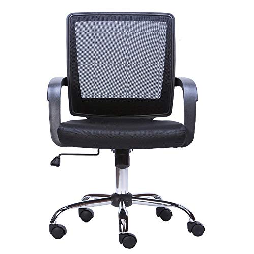 WADRBSW Sessel, Bürostuhl, Moderne Einfachheit, Personalstuhl, atmungsaktives Netz, ergonomisches Design, Traggewicht: 200 kg, Schwarz to Pursue Happiness von WADRBSW