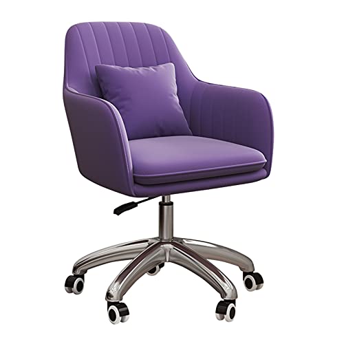 WAGXIyU Drehbarer Schreibtischstuhl, drehbarer Sessel mit Rollen, Samt-Loungesessel für Wohnzimmer/Schlafzimmer/Heimbüro/Arbeitszimmer, für Heimbürostuhl von WAGXIyU