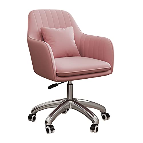 WAGXIyU Drehbarer Schreibtischstuhl, drehbarer Sessel mit Rollen, Samt-Loungesessel für Wohnzimmer/Schlafzimmer/Heimbüro/Arbeitszimmer, für Heimbürostuhl von WAGXIyU
