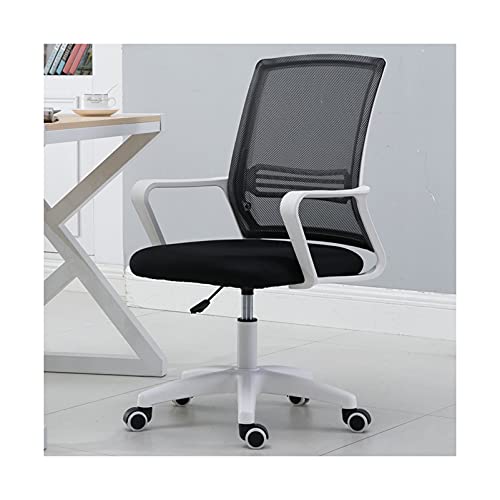 WAGXIyU Drehbarer Schreibtischstuhl, ergonomischer Netz-Computer-Gaming-Stuhl, Lordosenstütze, moderner Executive-Rolldrehstuhl mit mittlerer Rückenlehne für Männer und Frauen für Heimbürostuhl von WAGXIyU