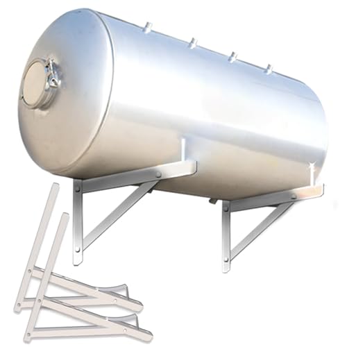 Pressure Tank Wasserdrucktank mit Wandhalterung, 100 160 200 250 300 500 l Drucktank aus Edelstahl für Wassersystem/Brunnenpumpe, horizontale Wasserspeicher-Blasenbehälter mit Armaturen ( Size : 150L/ von WAHHWF