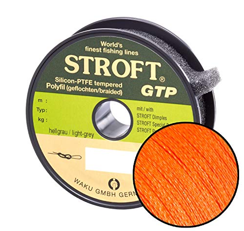 Schnur STROFT GTP Typ R Geflochtene 100m orange, R1-0.150mm-4.5kg von WAKU