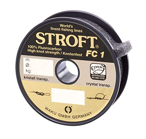 WAKU Schnur STROFT FC1 Fluorocarbon 100m 0,360mm-10,4kg von WAKU