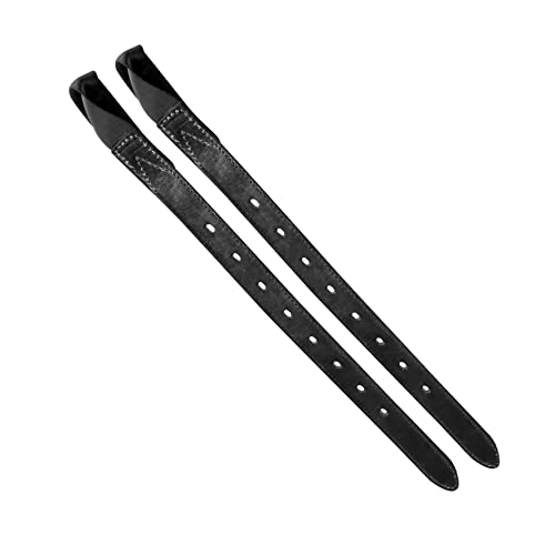 WINTEC Quick-Change Gurtstrippen, Leder "15 & "16 15"/37,5 cm, schwarz von WALDHAUSEN