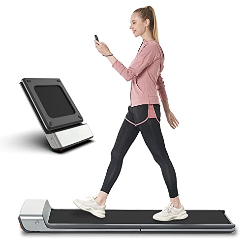 WalkingPad P1 Laufband Klappbar Laufband für Zuhause 0,5-6km/h 1PS Motor 746W mit App und Fernbedienung, Ultra Slim Walking Treadmill für Heimfitnessübungen von WALKINGPAD