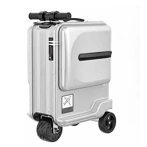 WANGLIDD Tragbarer Koffer, elektrisches Fahrradgepäck, intelligenter, fahrbarer Koffer, intelligenter Sensor, LED, multifunktionales USB-Handgepäck, Einsteigen von WANGLIDD