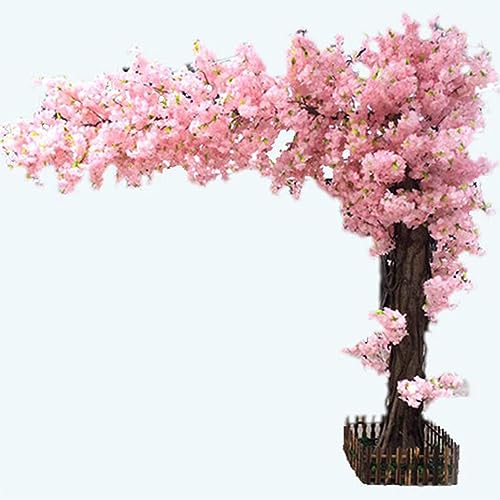 Japanischer Kirschblütenbaum, große künstliche Simulationspflanze, Pfirsichbaum, Wunschbaum, künstliche Seidenblume für Büro, Schlafzimmer, Wohnzimmer, Party, DIY, Hochzeitsdekoration, 2,5 x 1,5 von WANGLL