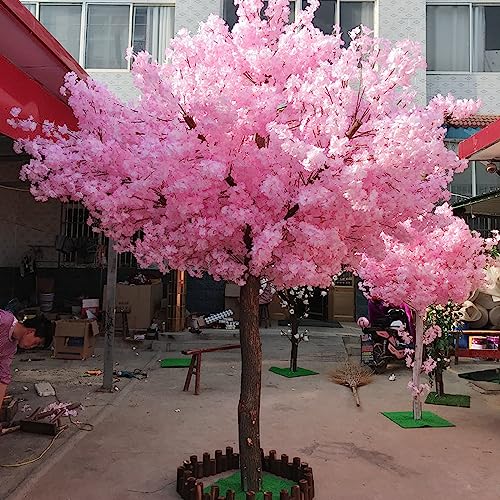 Simulationspflanze, künstlicher Kirschblütenbaum, handgefertigt, gefälschte Sakura-Seidenblumendekoration für Büro, Schlafzimmer, Wohnzimmer, Party, DIY, Hochzeitsdekoration, 2,5 x 2,5 m/8,2 x 8,2 von WANGLL