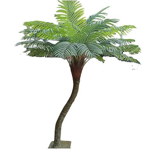 WANGLL Künstliche Palme, groß, künstliche Kokosnussbaum-Dekoration, künstliche Kokosnussbaum, Camping, Windschutz, grüne Pflanzen, Tropische Palme, große Blatt-Kokosnussbaum, Kokospalme, T 4 m von WANGLL