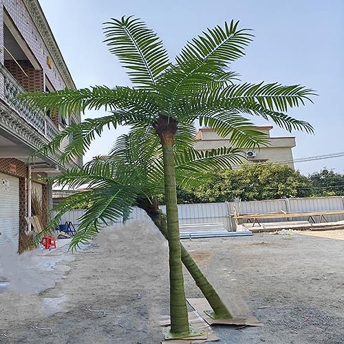 WANGLL Künstliche Palme, künstliche Tropische Kokospalme, Palmendekoration, extra hoch, großer Kunstbaum im Topf für draußen, Terrasse, drinnen, Zuhause, großes Haus, 2,5 m von WANGLL