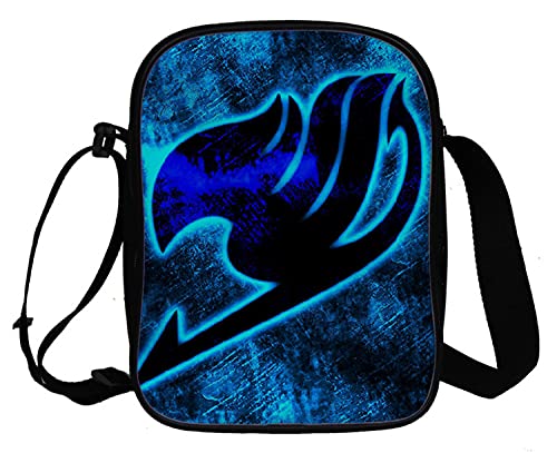 WANHONGYUE Anime Fairy Tail Umhängetasche Schultertasche Herren Damen Shoulder Messenger Bags Small Handtasche Sport Reise Tasche 1049/22 von WANHONGYUE
