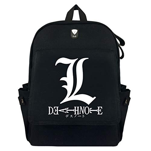 WANHONGYUE Death Note Anime Canvas Backpack Rucksack Reisetasche Schultasche des Schülers Jungen Mädchen /1 von WANHONGYUE