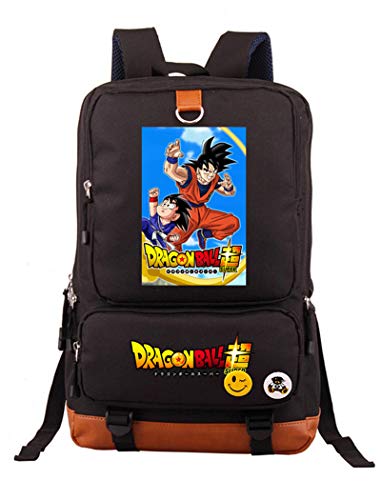 WANHONGYUE Dragon Ball Anime Student Schulrucksack Büchertasche Schultasche Laptop Rucksack Backpack Schwarz /12 von WANHONGYUE