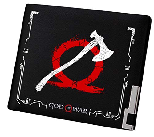 WANHONGYUE God of War Spiel Bifold Brieftasche Kunstleder Schlanke Geldbörse Portemonnaie Kreditkartenhülle /3 von WANHONGYUE