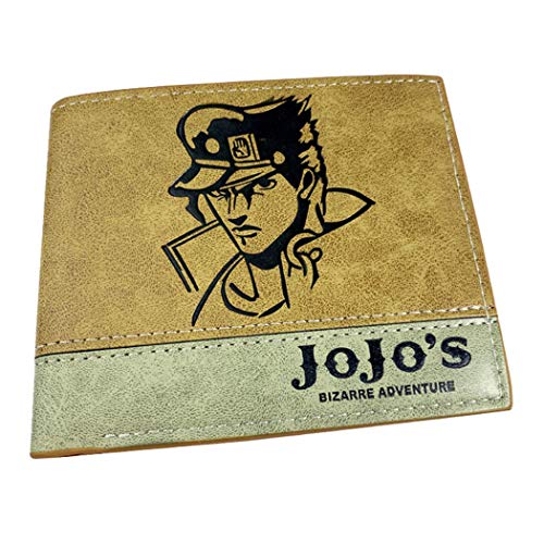 WANHONGYUE JoJo's Bizarre Adventure Anime Kunstleder Geldbörse Kurze Brieftasche Bifold Kartenhüllen Herrenbörse / 9 von WANHONGYUE
