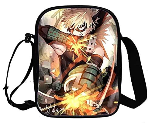 WANHONGYUE My Hero Academia Anime Umhängetasche Schultertasche Herren Damen Shoulder Messenger Bags Small Handtasche Sport Reise Tasche 1064/20 von WANHONGYUE