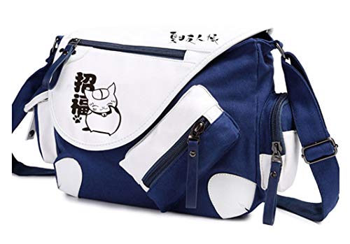 WANHONGYUE Natsume's Book of Friends Anime Messenger Bag Canvas Umhängetasche Kuriertasche Schultertasche für Reise Arbeit und Schule Blau / 3 von WANHONGYUE