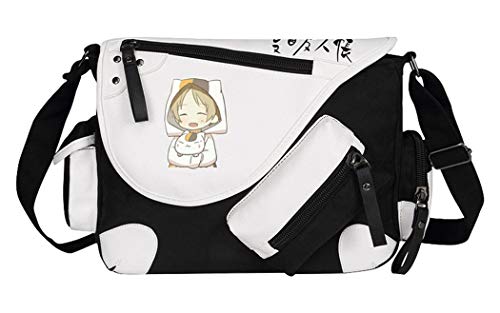 WANHONGYUE Natsume's Book of Friends Anime Messenger Bag Canvas Umhängetasche Kuriertasche Schultertasche für Reise Arbeit und Schule Schwarz / 5 von WANHONGYUE