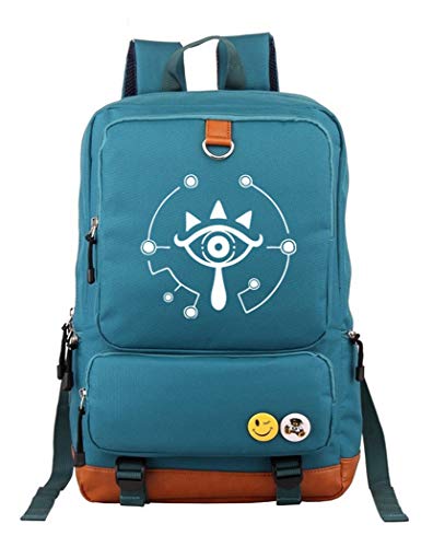 WANHONGYUE The Legend of Zelda Spiel Laptop Rucksack Schultasche Büchertasche Schulrucksack Student Backpack Blau /2 von WANHONGYUE
