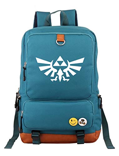 WANHONGYUE The Legend of Zelda Spiel Laptop Rucksack Schultasche Büchertasche Schulrucksack Student Backpack Blau /3 von WANHONGYUE