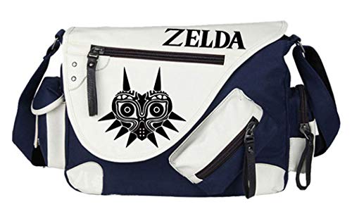 WANHONGYUE The Legend of Zelda Spiel Messenger Bag Canvas Umhängetasche Kuriertasche Schultertasche für Reise Arbeit und Schule Blau / 3 von WANHONGYUE