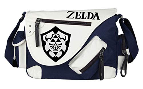 WANHONGYUE The Legend of Zelda Spiel Messenger Bag Canvas Umhängetasche Kuriertasche Schultertasche für Reise Arbeit und Schule Blau / 5 von WANHONGYUE