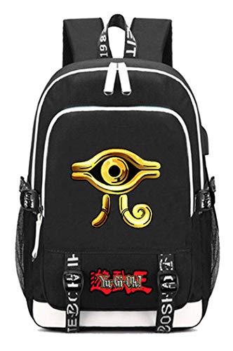 WANHONGYUE Yu Gi Oh Anime Backpack Schultasche Laptop-Rucksack mit USB-Ladeanschluss und Kopfhöreranschluss /6 von WANHONGYUE