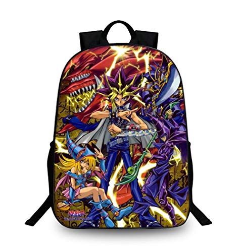 WANHONGYUE Yu Gi Oh Anime Rucksack Backpack Büchertasche Schultasche für Schüler Jungen Mädchen /16 von WANHONGYUE