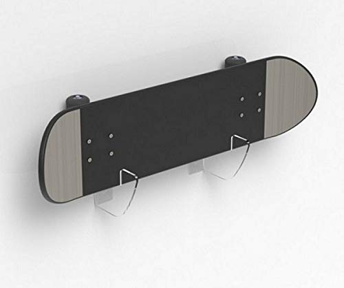 WANLIAN Skateboard-Wandhalterung, Display-Rack, Skateboard-Wandregal, Display-Rack, Aufhänger, Skateboard-Wandhalterung, Deck-Rack (transparent, 1 Paar) von WANLIAN