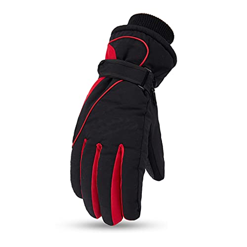 WATERBELINE wasserdichte Vollfinger-Handschuhe, rutschfeste Ski-Handschuhe, Fleece-Futter-Handschuhe mit Handgelenkleinen, warme Winterhandschuhe zum Reiten von WATERBELINE