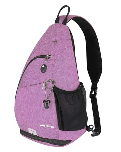 WATERFLY Sling Bag Crossbody Backpack Schulterrucksack mit verstellbarem Schultergurt Perfekt für Outdoorsport, Wandern, Radfahren, Bergsteigen, Reisen von WATERFLY