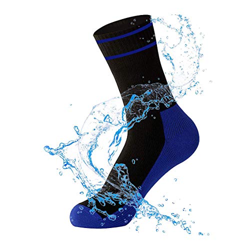 WATERFLY wasserdichte Ultraleichte Atmungsaktive Kniestrümpfe Socken zum Angeln Wandern Klettern Joggen Discgolf und für Motorrad Trips Sport (L) von WATERFLY