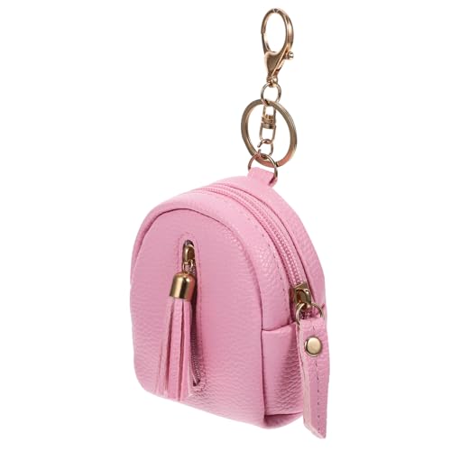 WATIIFUFU 1 Stück Schlüssel Reißverschlusstasche Modischer Mini Rucksack Praktische Kleingeldtasche Kreative Reißverschlusstasche Hübsche Mini Tasche Mit Schlüsselanhänger Bezaubernde von WATIIFUFU