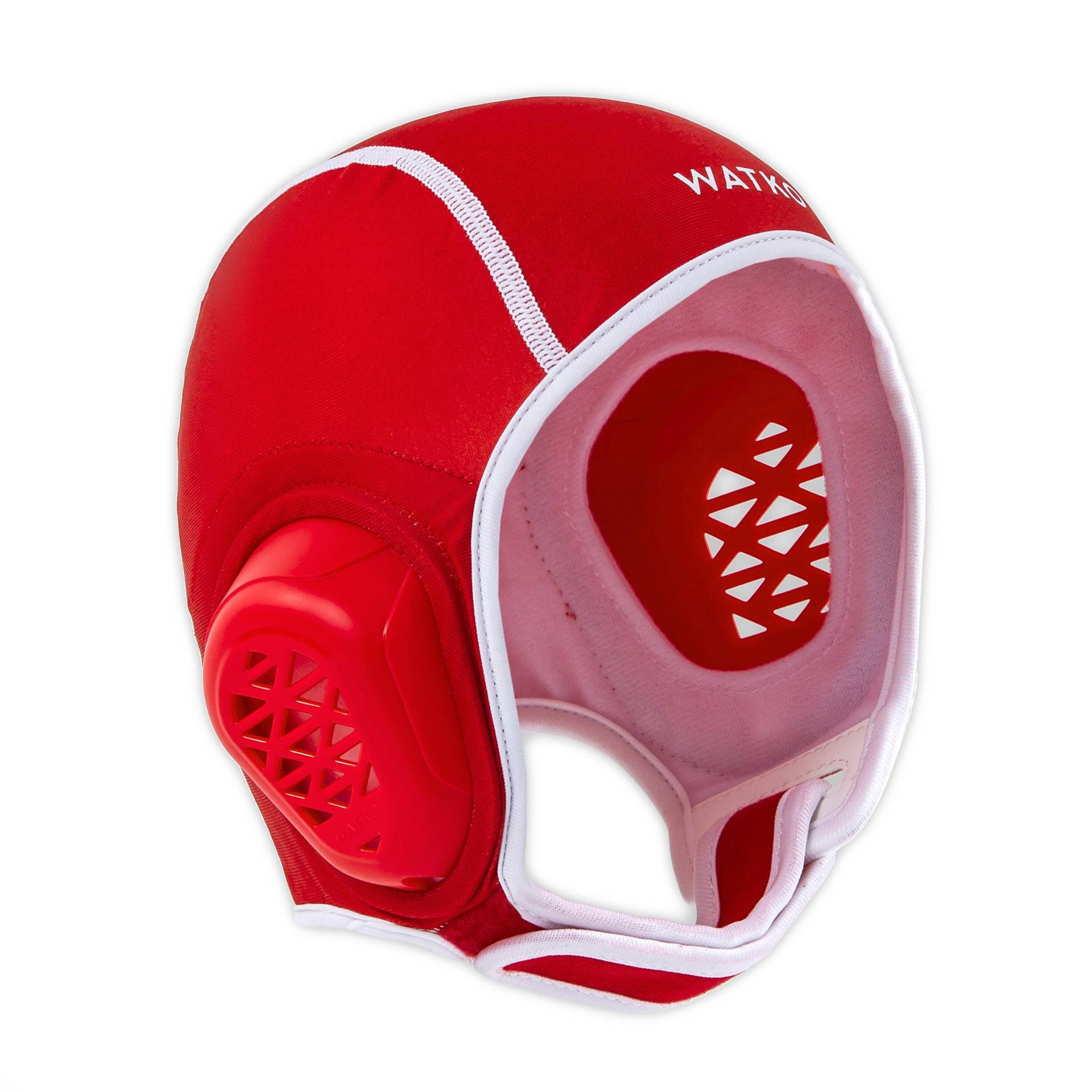 Wasserball-Kappe Easyplay Klettverschluss Kinder rot von WATKO