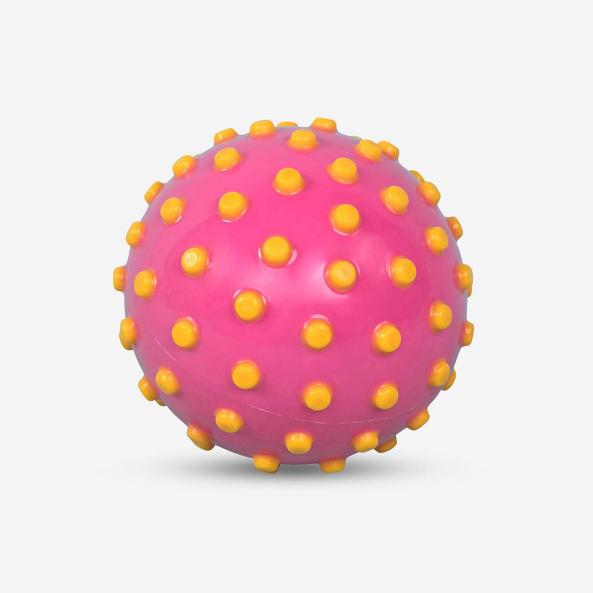Wasserball klein mit Noppen - rosa/gelb von WATKO