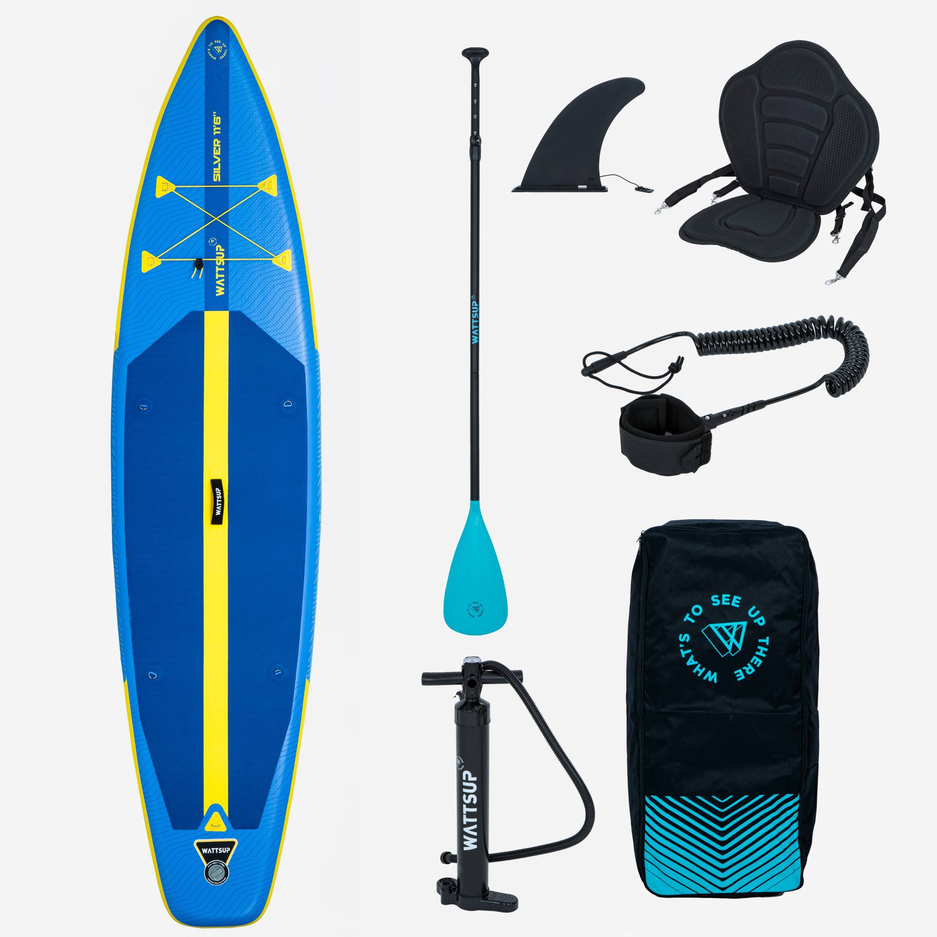 Gebraucht - SUP Set Stand up Paddle aufblasbar mit Sitz 11'6 - Wattsup blau - NEUWERTIG Gebraucht - SUP Set Stand up Paddle aufblasbar mit Sitz 11'6 - Wattsup blau - NEUWERTIG von WATTSUP