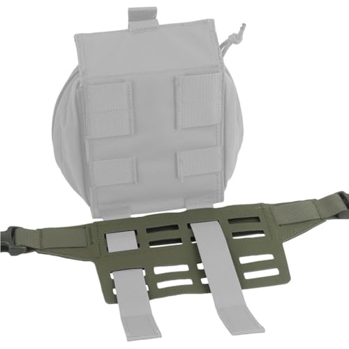 Taktischer Hüftgurt Adapter Panel Gürteltasche Erweiterung Plattform, 4-Raster Mehrfachmontage Für Molle Taschen Magazin Tasche(RG) von WAUDUOE