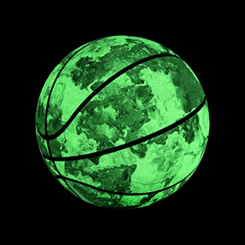 WBTY Glowing Basketball, Größe 7, Nachtspiel, grün fluoreszierender Basketball, leuchtet im Dunkeln, Basketball-Trainingsball, Geschenke, Spielzeug für Erwachsene und Kinder von WBTY