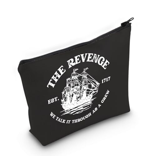 OFMD Fandom Gift The Revenge Est 1717 We Talk It Through As A Crew Make-up-Tasche mit Reißverschluss, Beige, B-Rache1717 von WCGXKO
