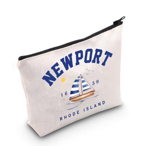 WCGXKO Newport Kosmetiktasche für Urlaub mit Newport Rhode Island Trip Gift New Port 1639 Rhode Island, New Port 1639 Tasche, Reißverschluss von WCGXKO
