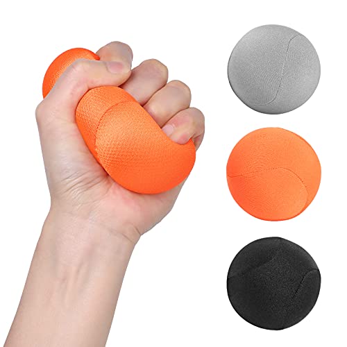 WD&CD Griffbälle 3er-Set, Hand-Therapie-Bälle, Handtrainer Fingertrainer zur Druckentlastung, Kräftigung von Hand und Finger und Lindert Gelenkschmerzen von WD&CD