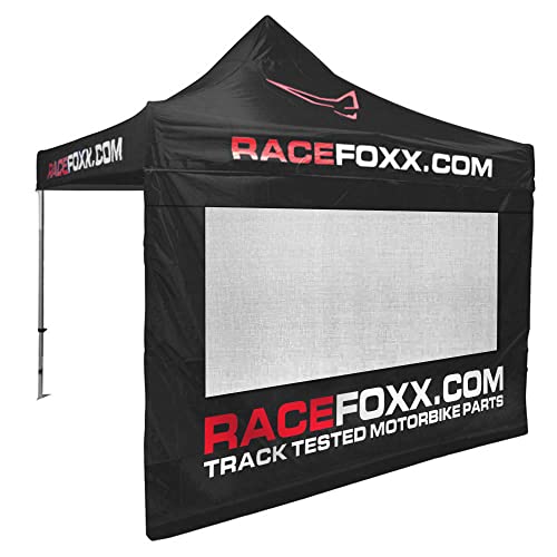 Zeltwand mit Fliegengitter für Falt - Pavillon/Zelt von WE ARE RACING. RACEFOXX.COM