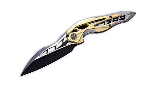 WE Knife Unisex – Erwachsene Arrakis Gold Taschenmesser, Mehrfarbig, 20.3 von WE Knife