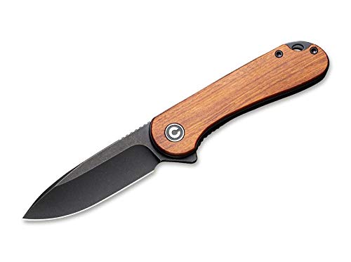 WE Knife Unisex – Erwachsene Elementum Bubinga Taschenmesser, Braun, 17,7 cm von WE Knife